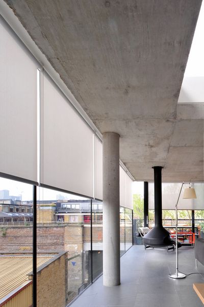 Kierrekaihdinmallisto, SG 4930, Multiscreen 1-10%, Room shot "Bateman's Row Penthouse Apartment", London, United Kingdom