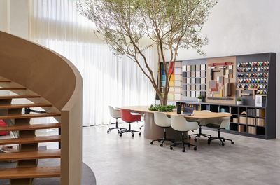 Sähkökäyttöiset verhokiskot, SG 5100, Colorama Acoustic, UFOU Showroom, Shanghai, China