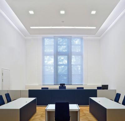 Paneeliverhojärjestelmät, SG 2700, Colorama 1, Room shot "Country Court", Neuss, Germany